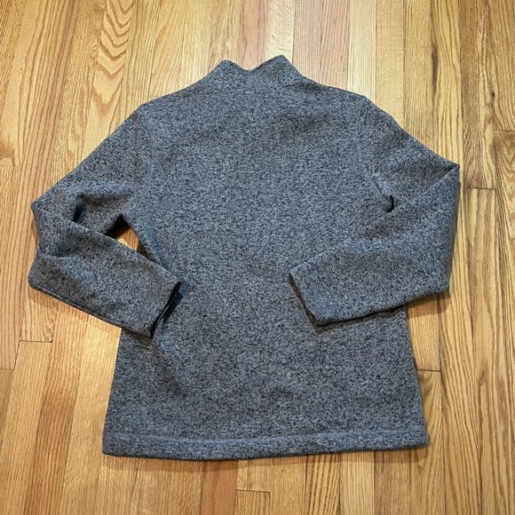 Eddie Bauer 1/4 Zip Sweater Sweatshirt Mens Size Large Hiking - Gray - Picture 4 of 4